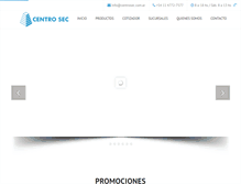 Tablet Screenshot of centrosec.com.ar